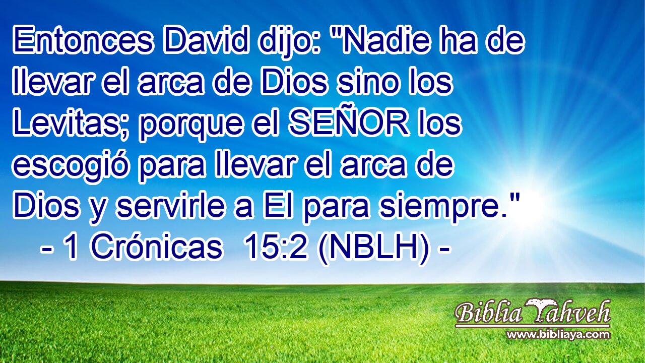 Entonces David dijo: 