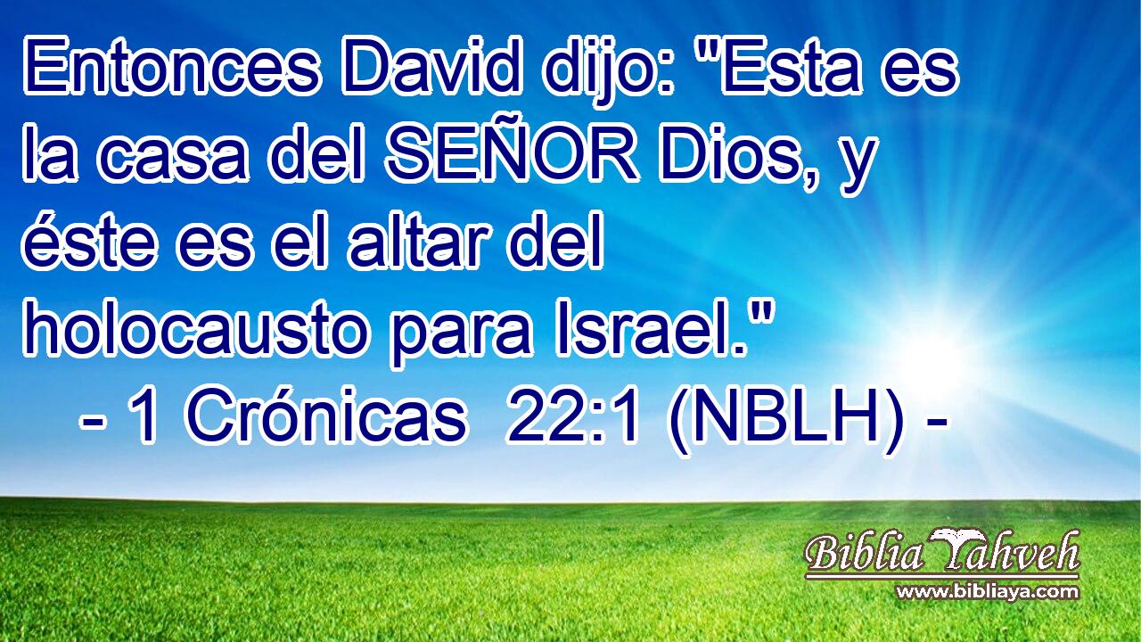  Entonces David dijo: 