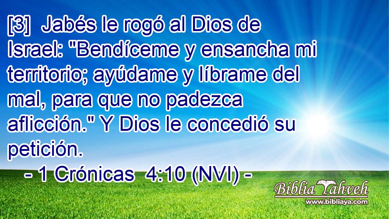  [3]  Jabés le rogó al Dios de Israel: 