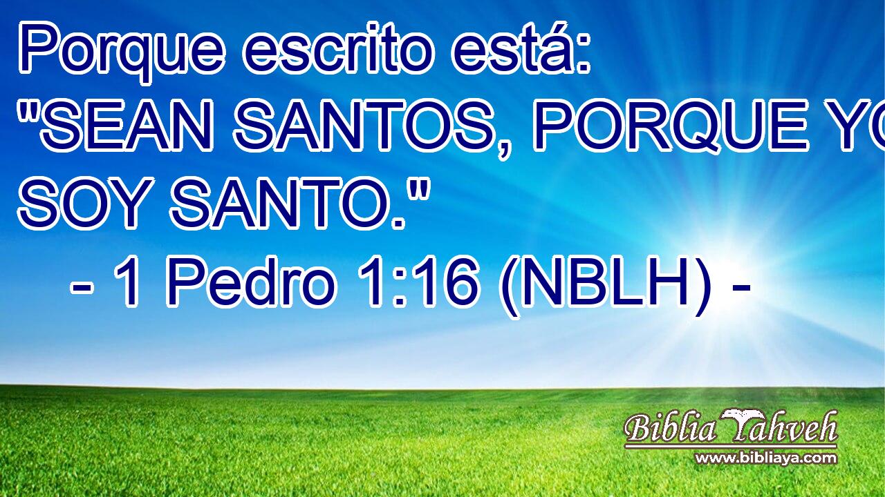  Porque escrito está: 