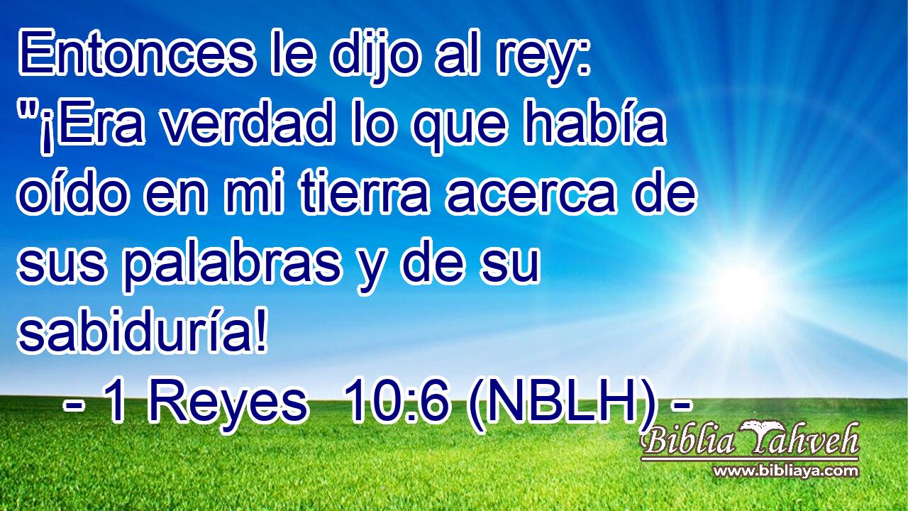  Entonces le dijo al rey: 