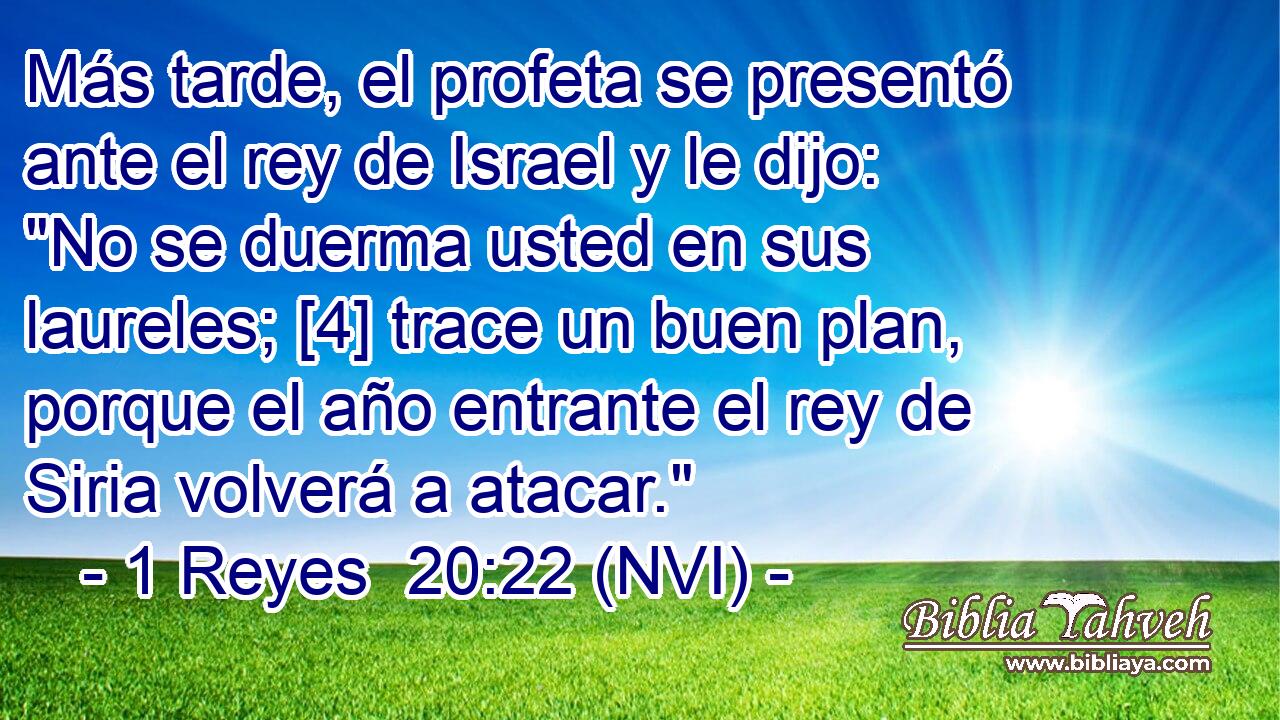  Más tarde, el profeta se presentó ante el rey de Israel y le dijo: 