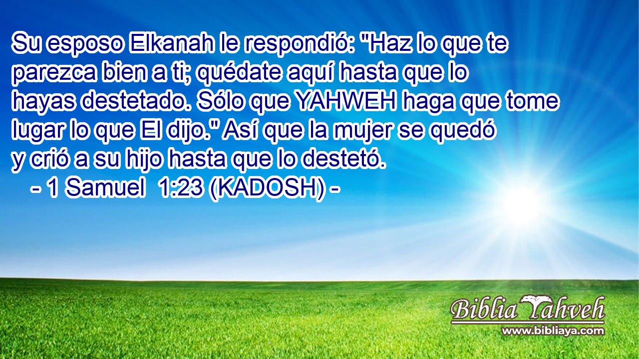  Su esposo Elkanah le respondió: 