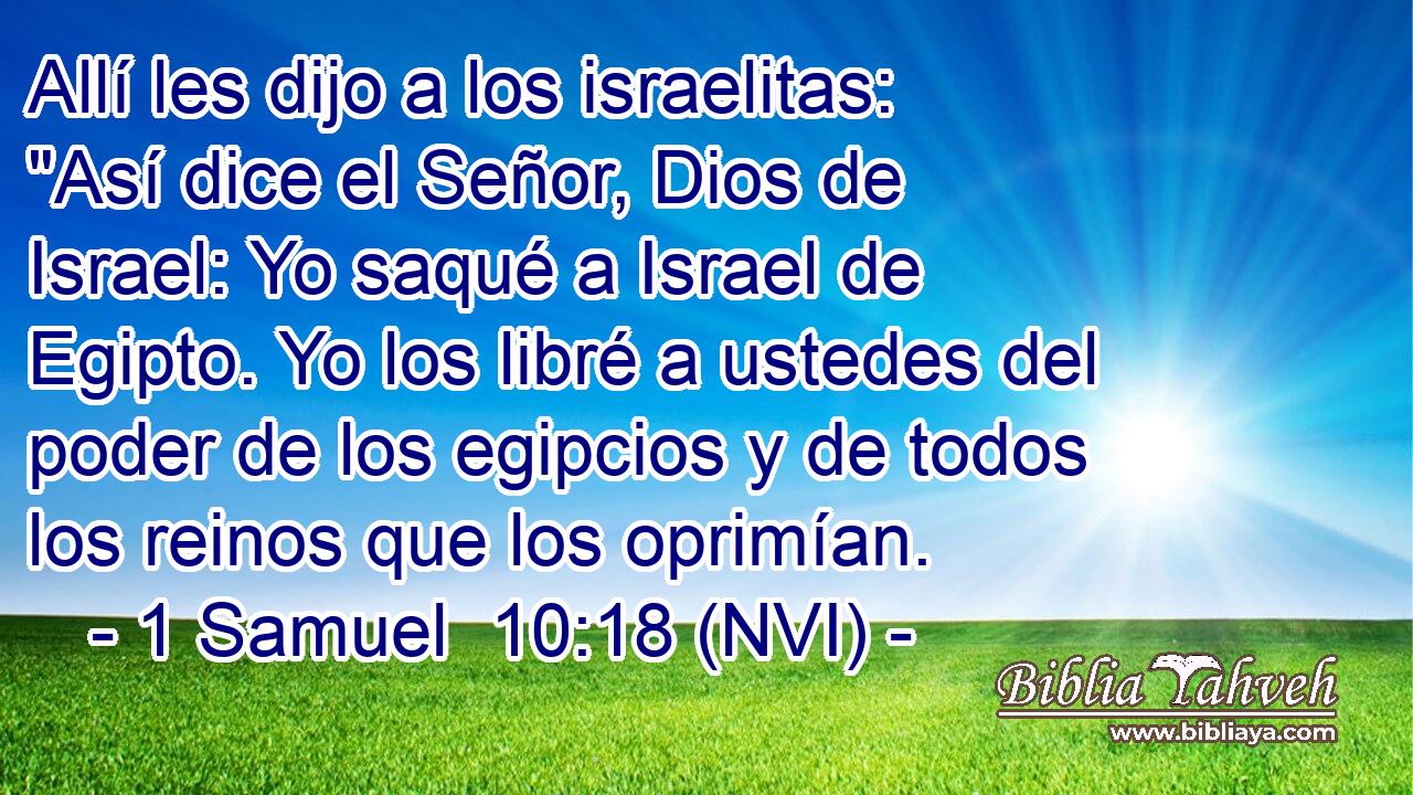  Allí les dijo a los israelitas: 
