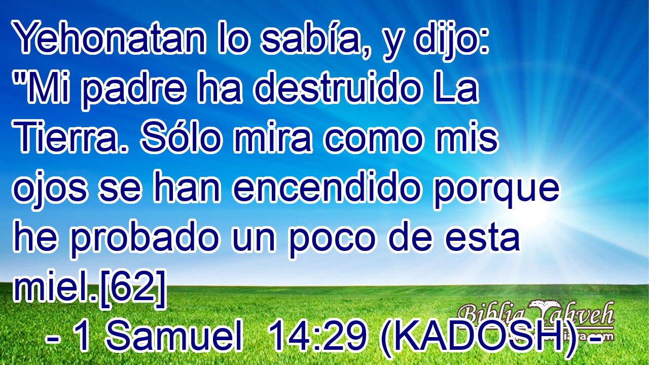  Yehonatan lo sabía, y dijo: 