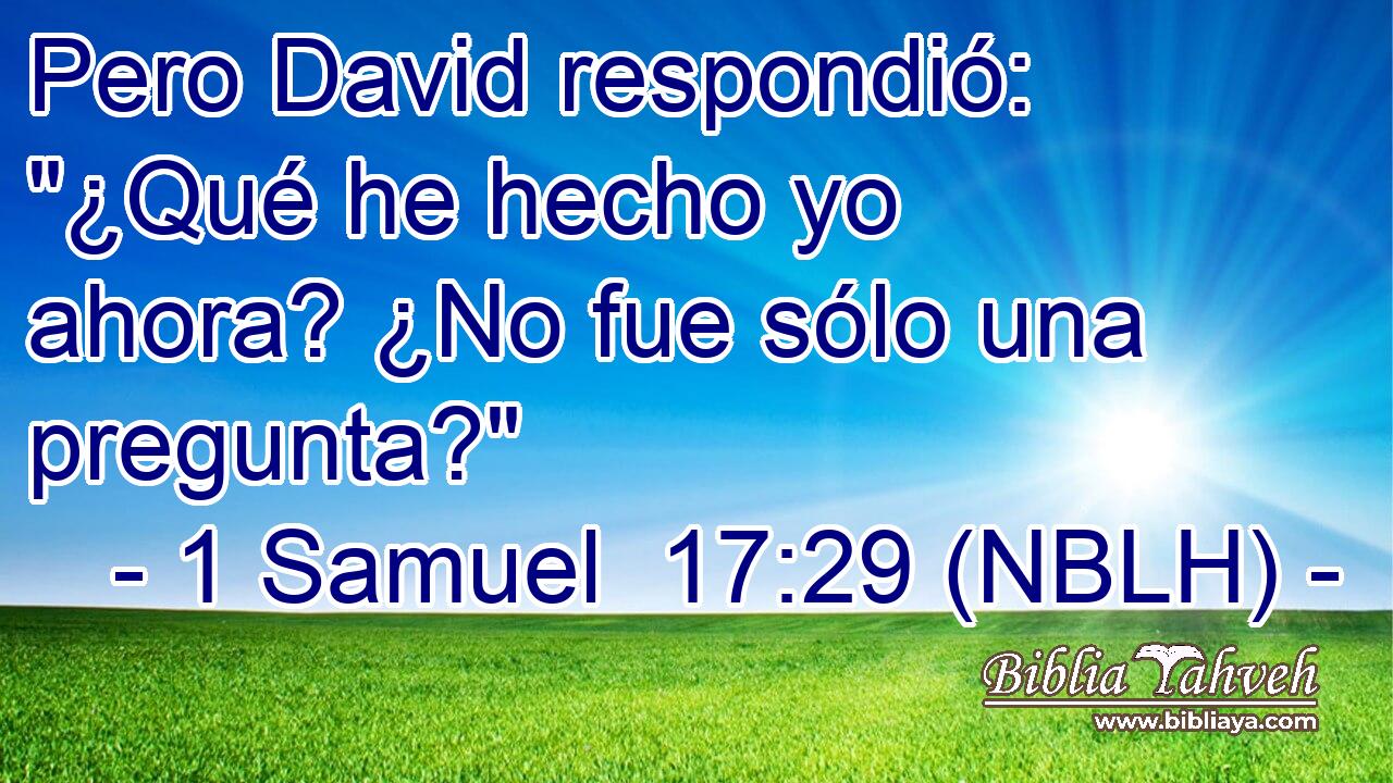  Pero David respondió: 