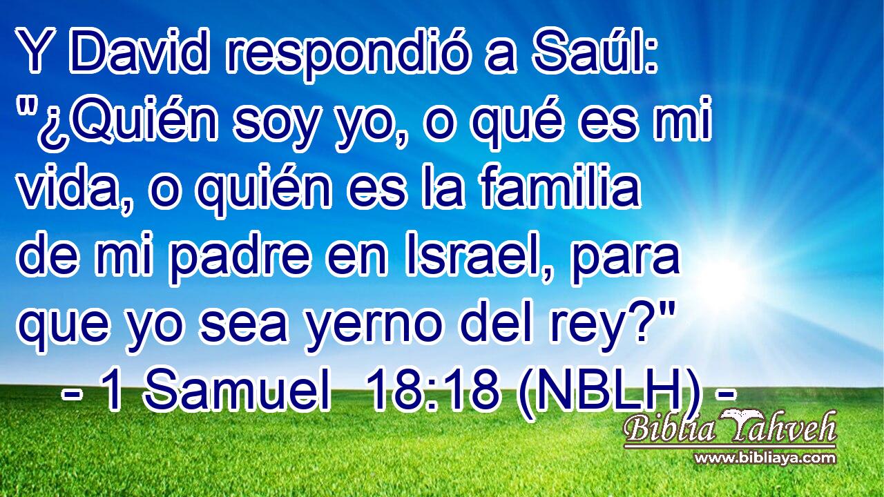  Y David respondió a Saúl: 