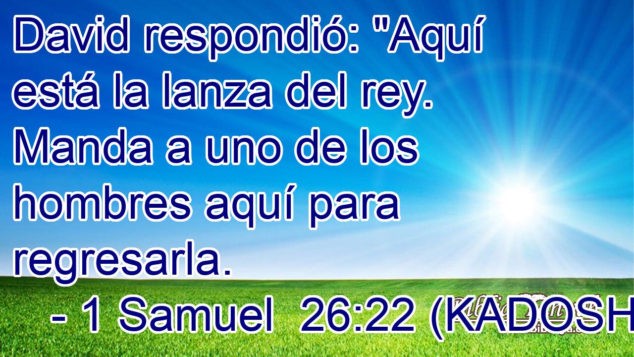  David respondió: 