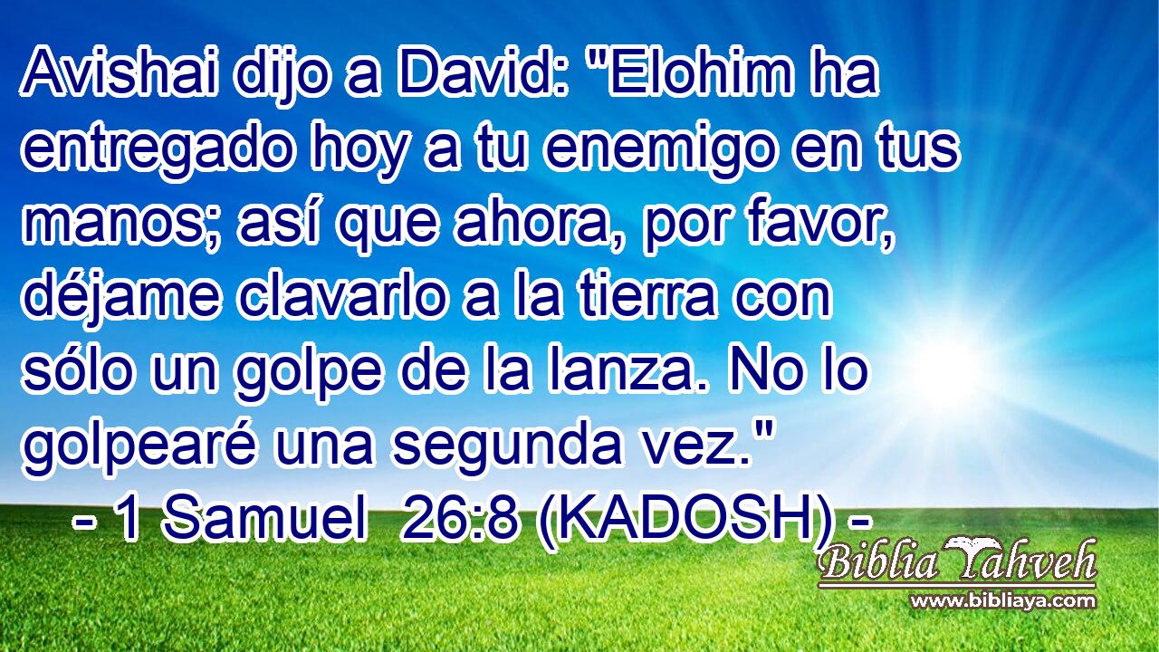  Avishai dijo a David: 