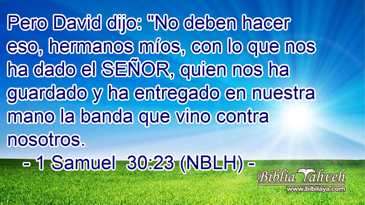  Pero David dijo: 