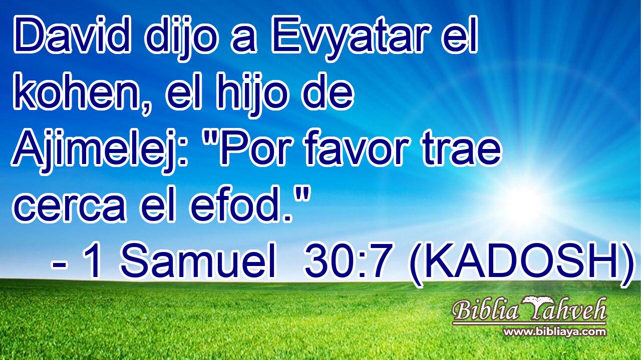  David dijo a Evyatar el kohen, el hijo de Ajimelej: 