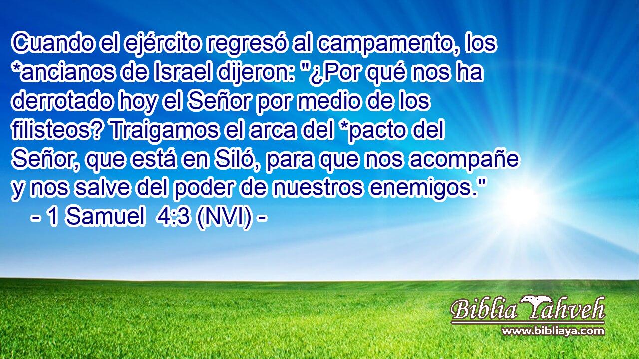  Cuando el ejército regresó al campamento, los *ancianos de Israel dijeron: 