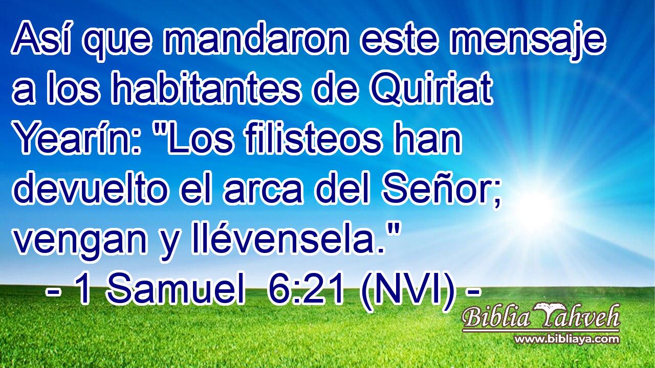 Así que mandaron este mensaje a los habitantes de Quiriat Yearín: 
