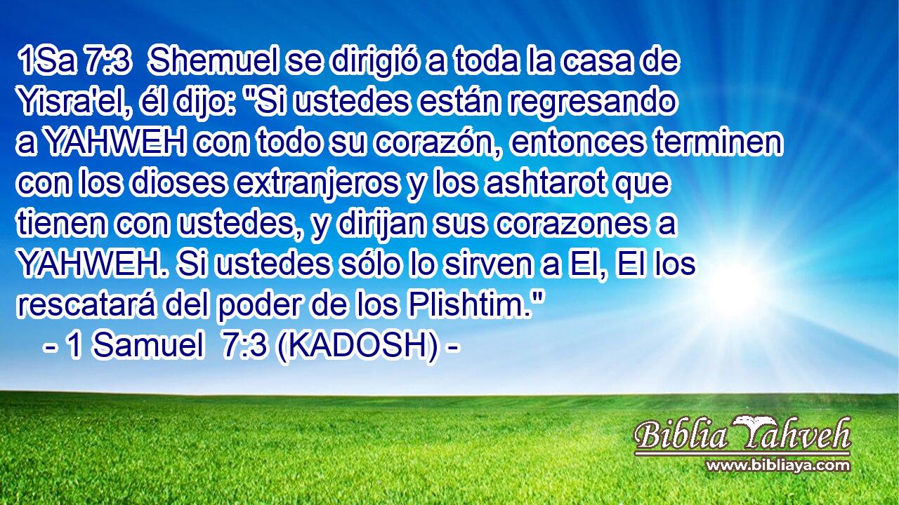  Shemuel se dirigió a toda la casa de Yisra'el, él dijo: 