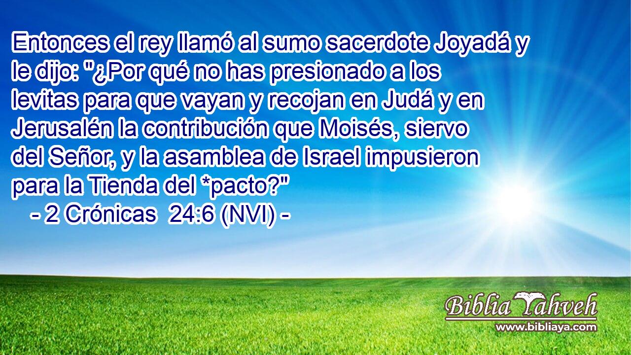  Entonces el rey llamó al sumo sacerdote Joyadá y le dijo: 