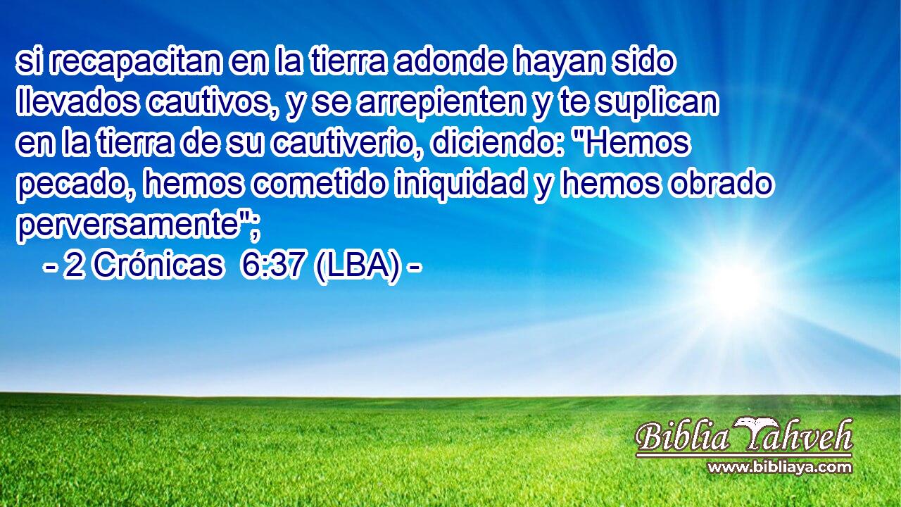 si recapacitan en la tierra adonde hayan sido llevados cautivos, y se arrepienten y te suplican en la tierra de su cautiverio, diciendo: 