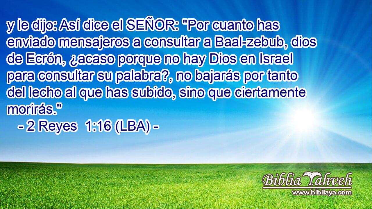 y le dijo: Así dice el SEÑOR: 