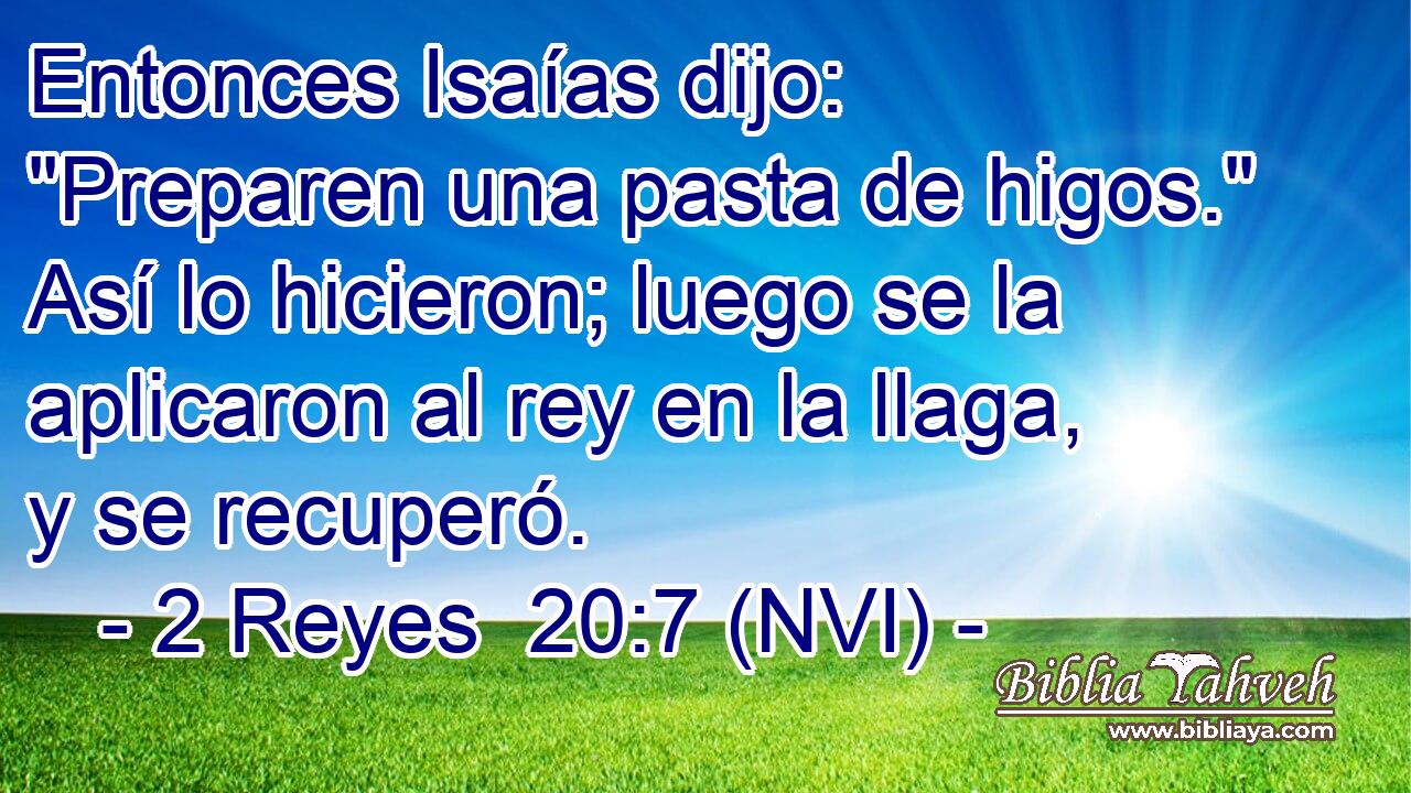  Entonces Isaías dijo: 