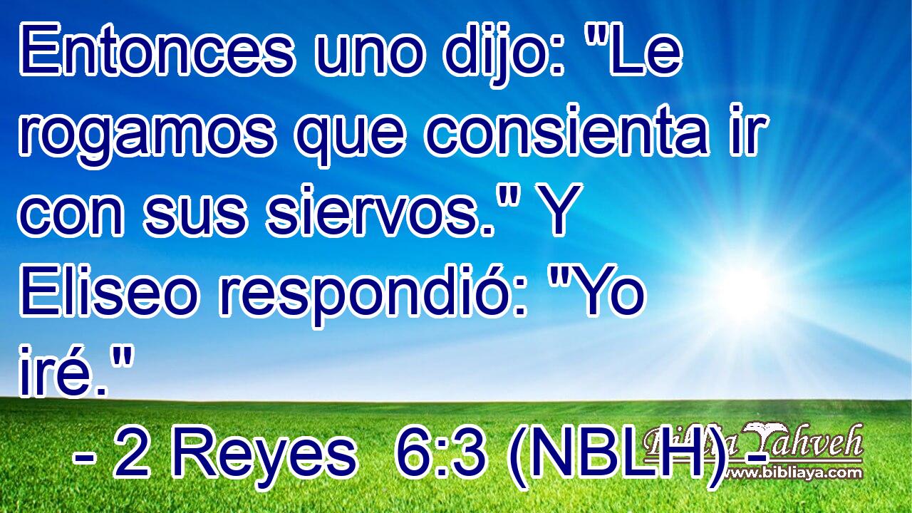  Entonces uno dijo: 