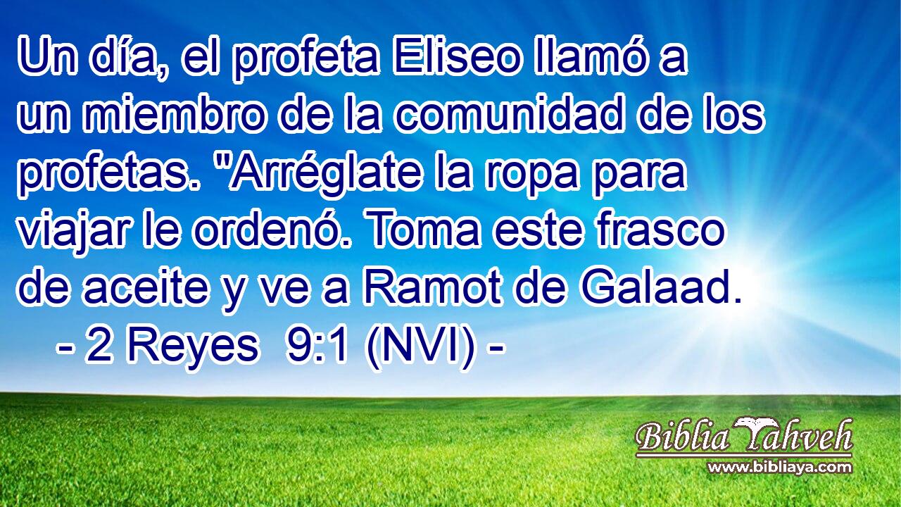  Un día, el profeta Eliseo llamó a un miembro de la comunidad de los profetas. 