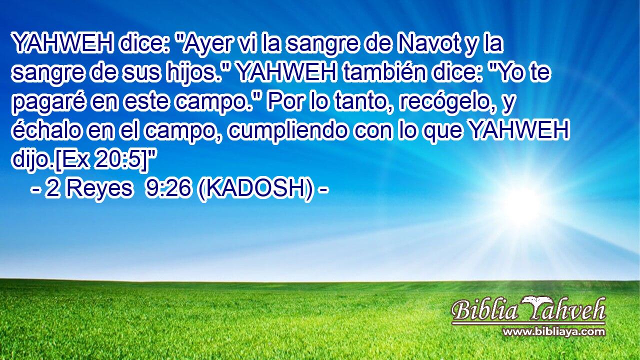  YAHWEH dice: 