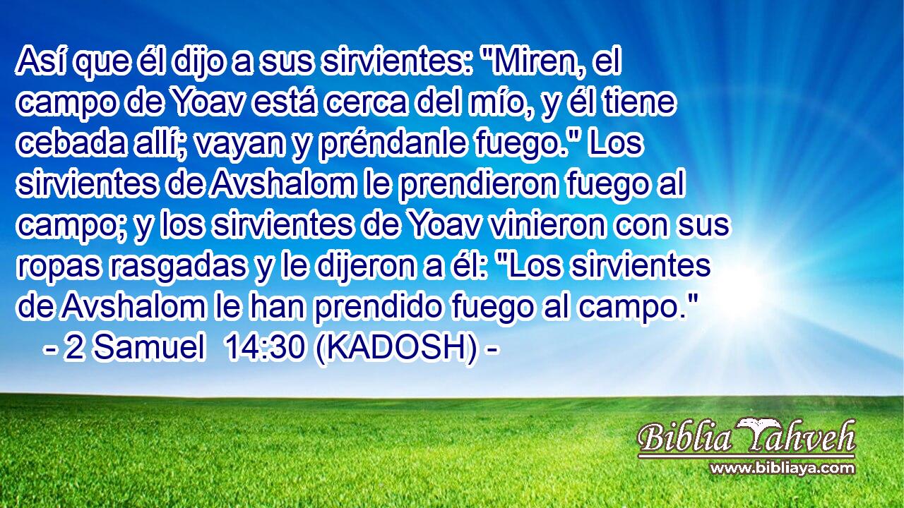  Así que él dijo a sus sirvientes: 