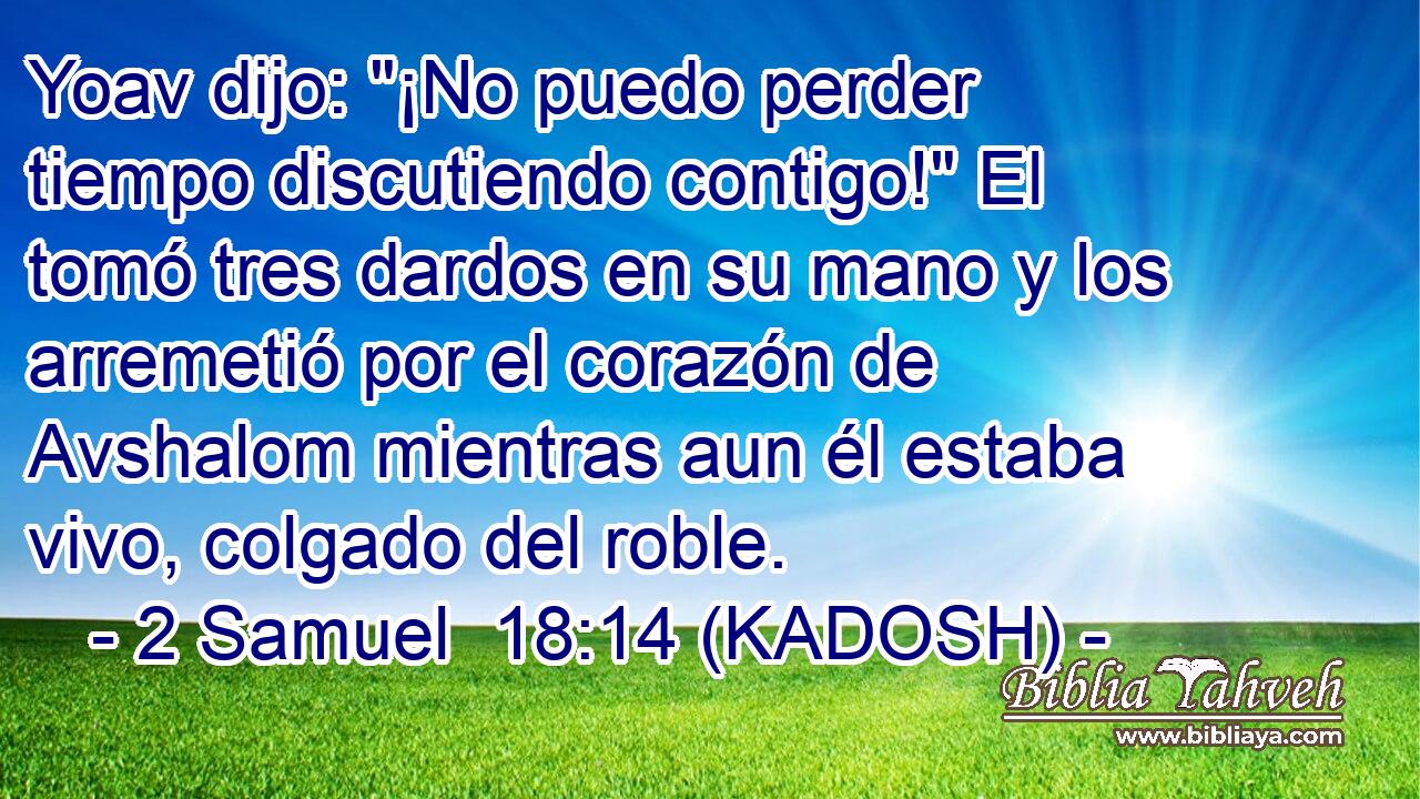 Yoav dijo: 