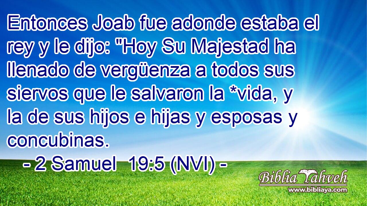  Entonces Joab fue adonde estaba el rey y le dijo: 