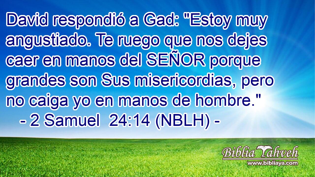  David respondió a Gad: 