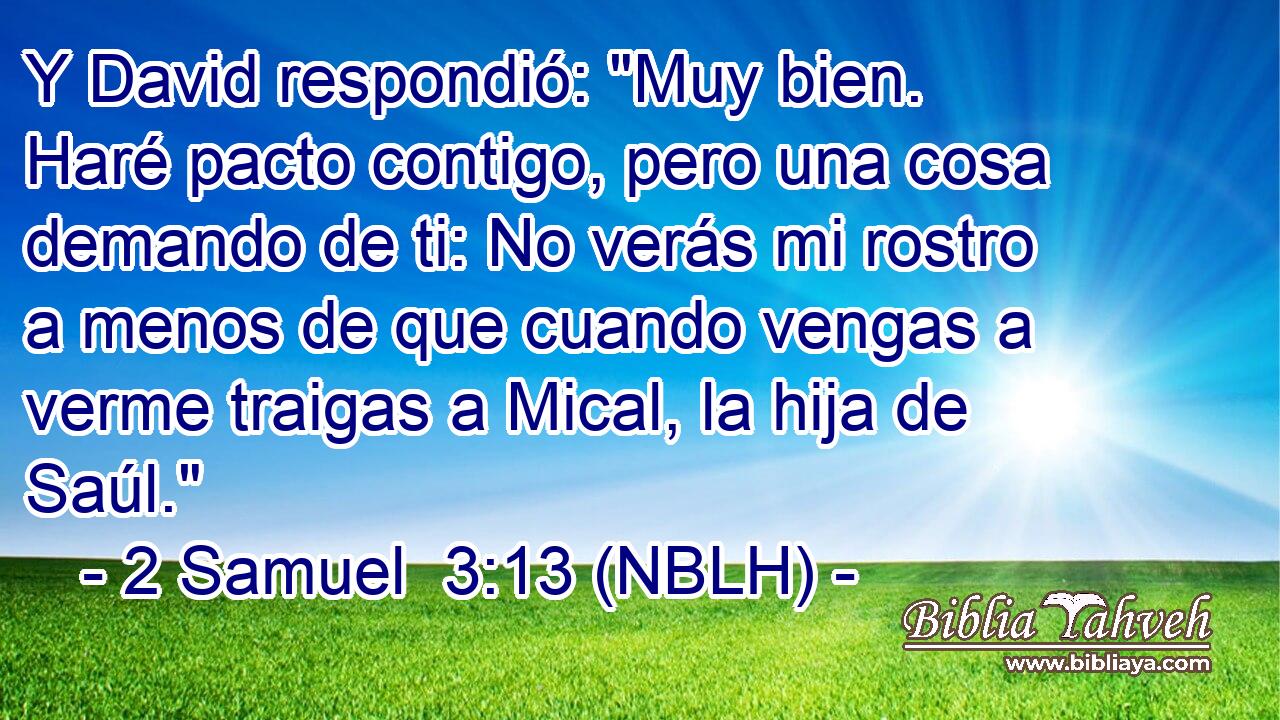  Y David respondió: 
