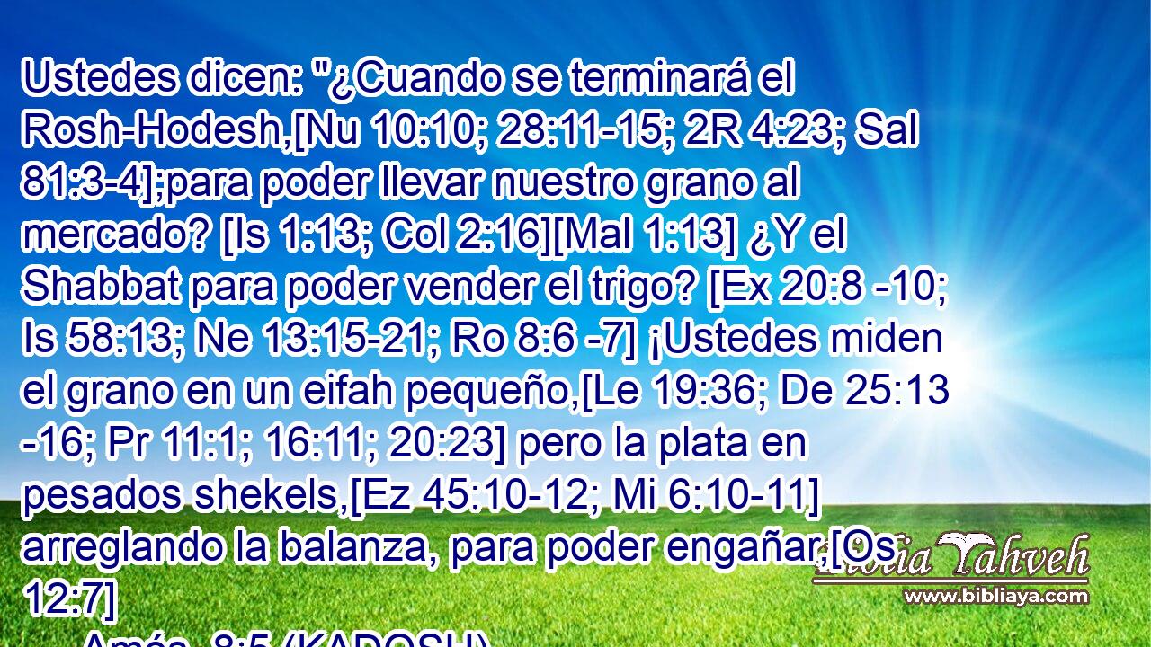  Ustedes dicen: 