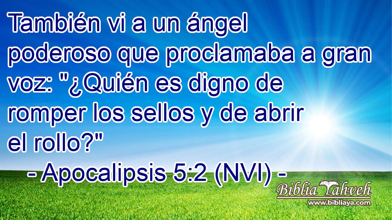  También vi a un ángel poderoso que proclamaba a gran voz: 