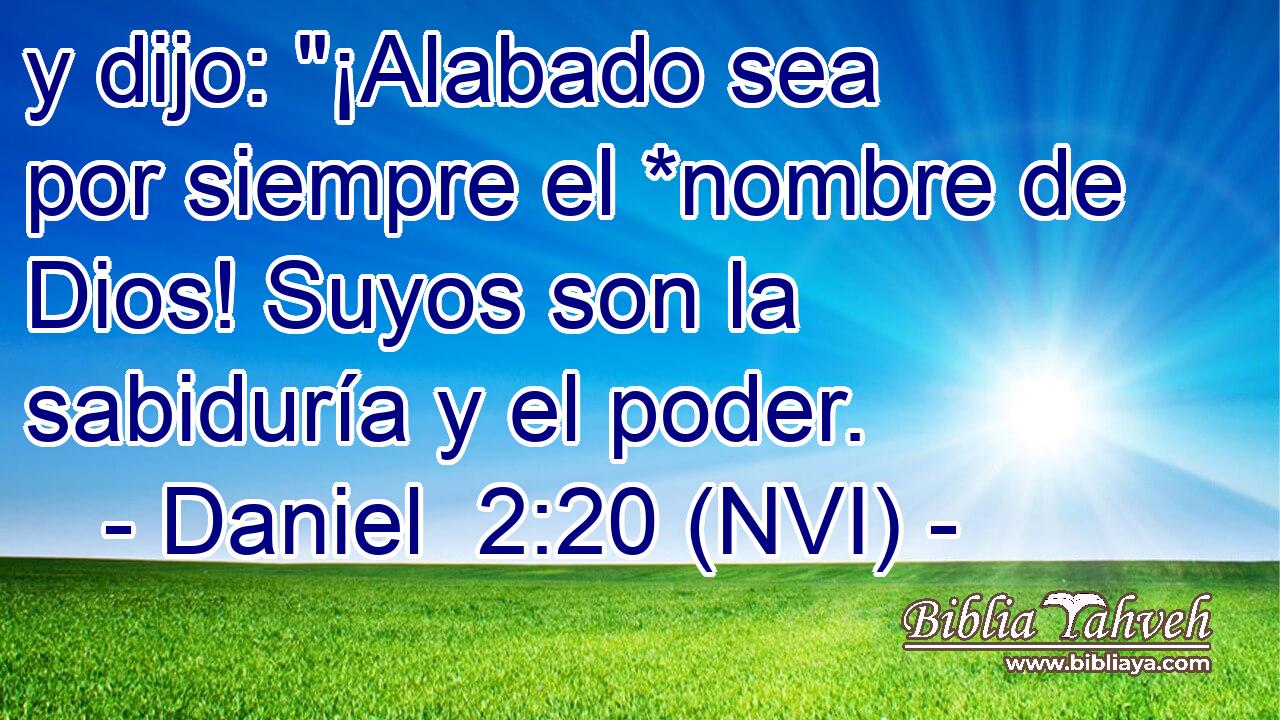  y dijo: 