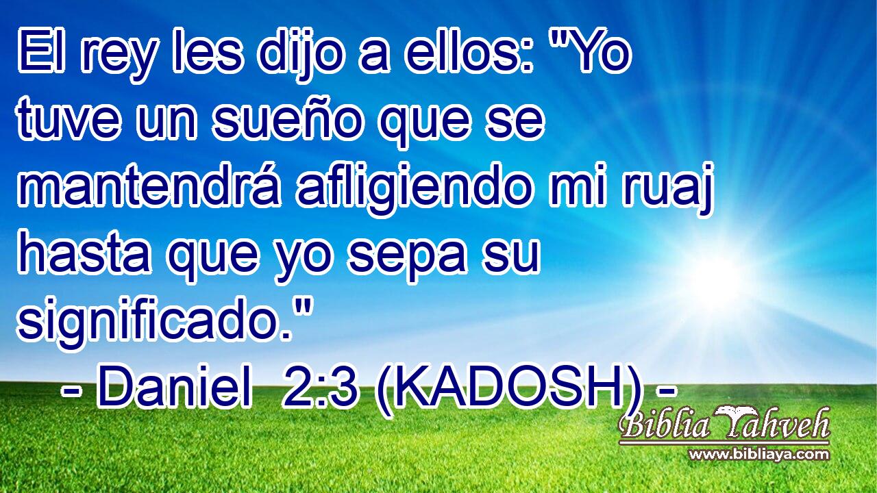  El rey les dijo a ellos: 
