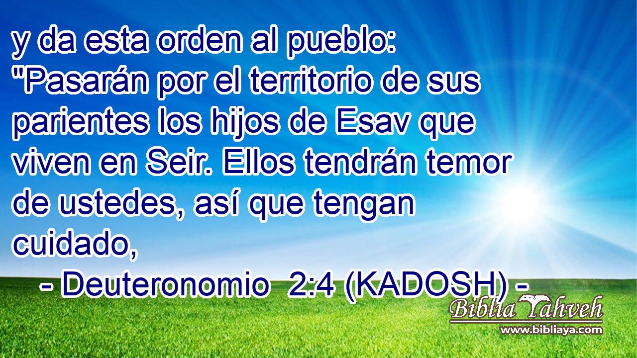  y da esta orden al pueblo: 