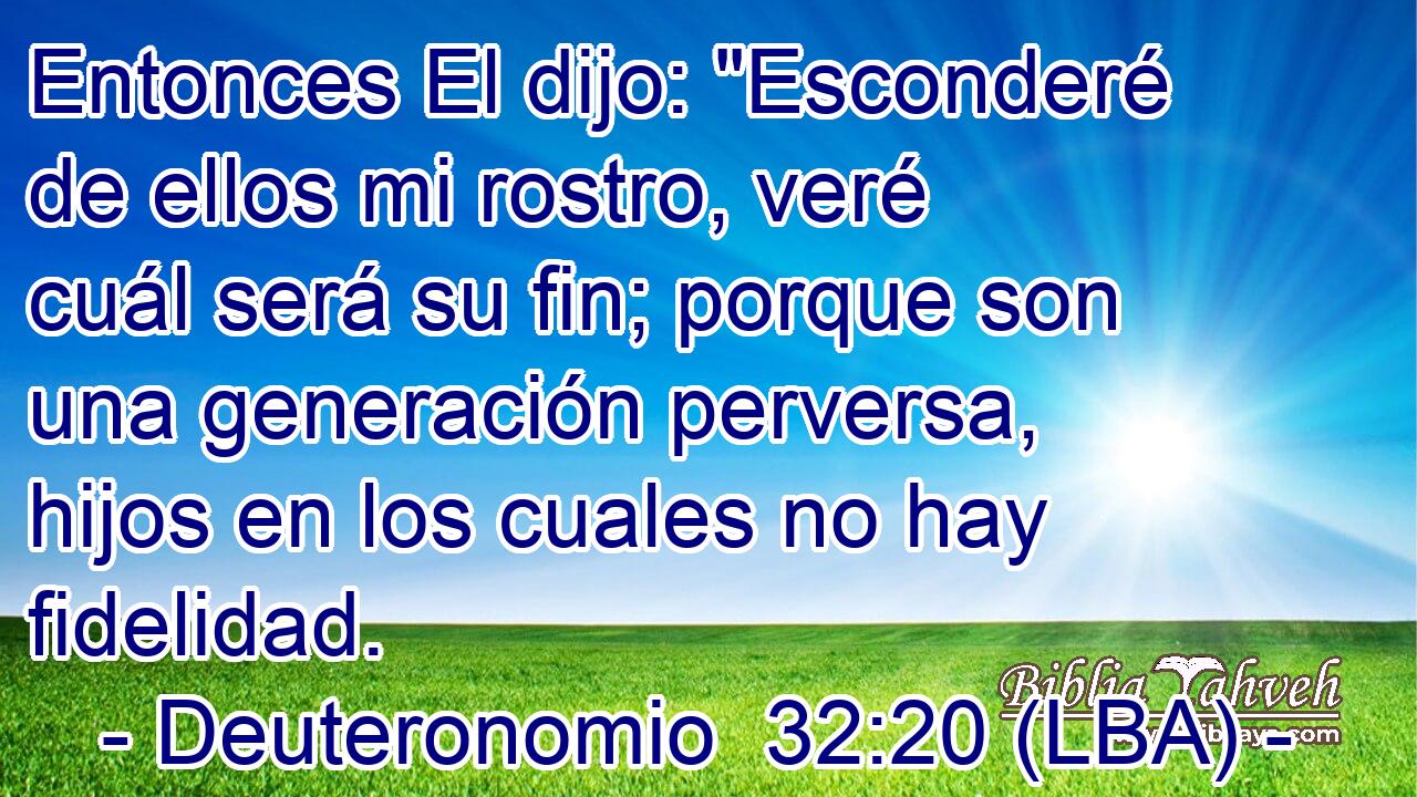 Entonces El dijo: 