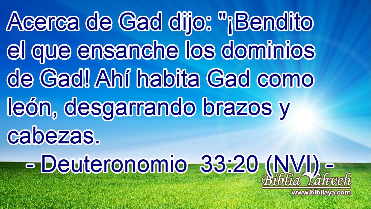  Acerca de Gad dijo: 
