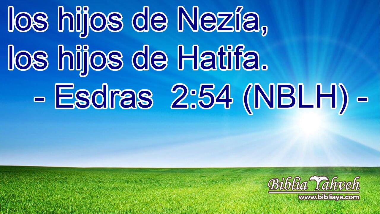  los hijos de Nezía, los hijos de Hatifa. 
