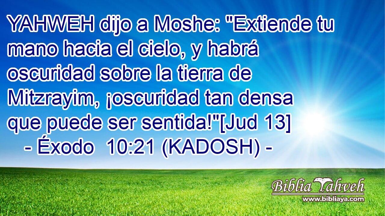  YAHWEH dijo a Moshe: 