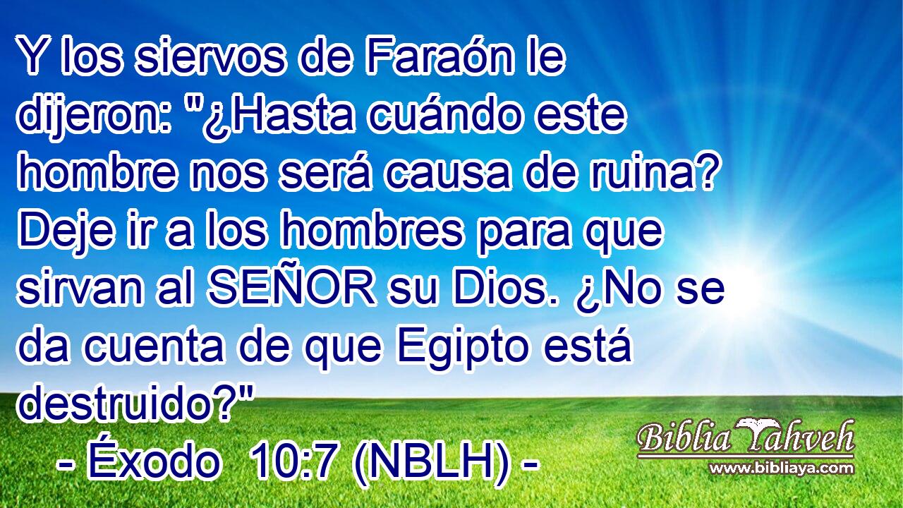  Y los siervos de Faraón le dijeron: 