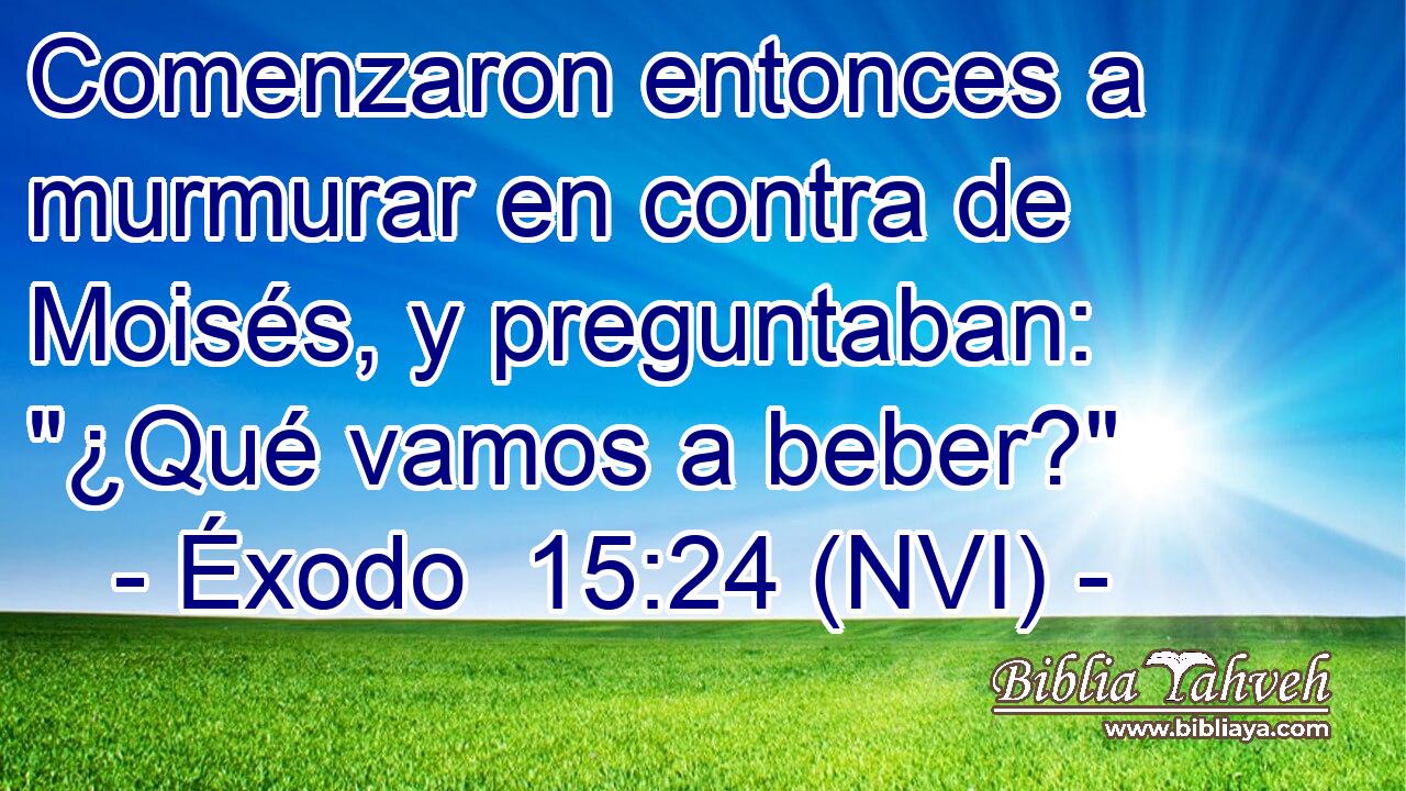  Comenzaron entonces a murmurar en contra de Moisés, y preguntaban: 
