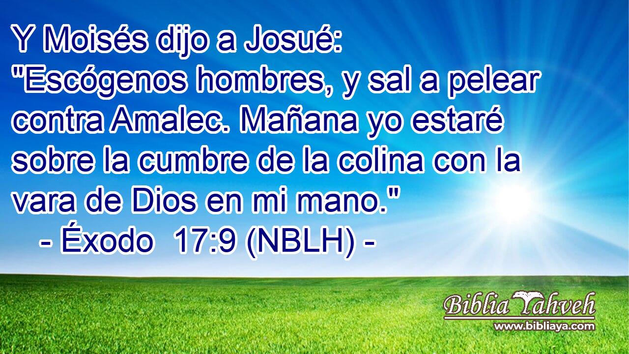  Y Moisés dijo a Josué: 