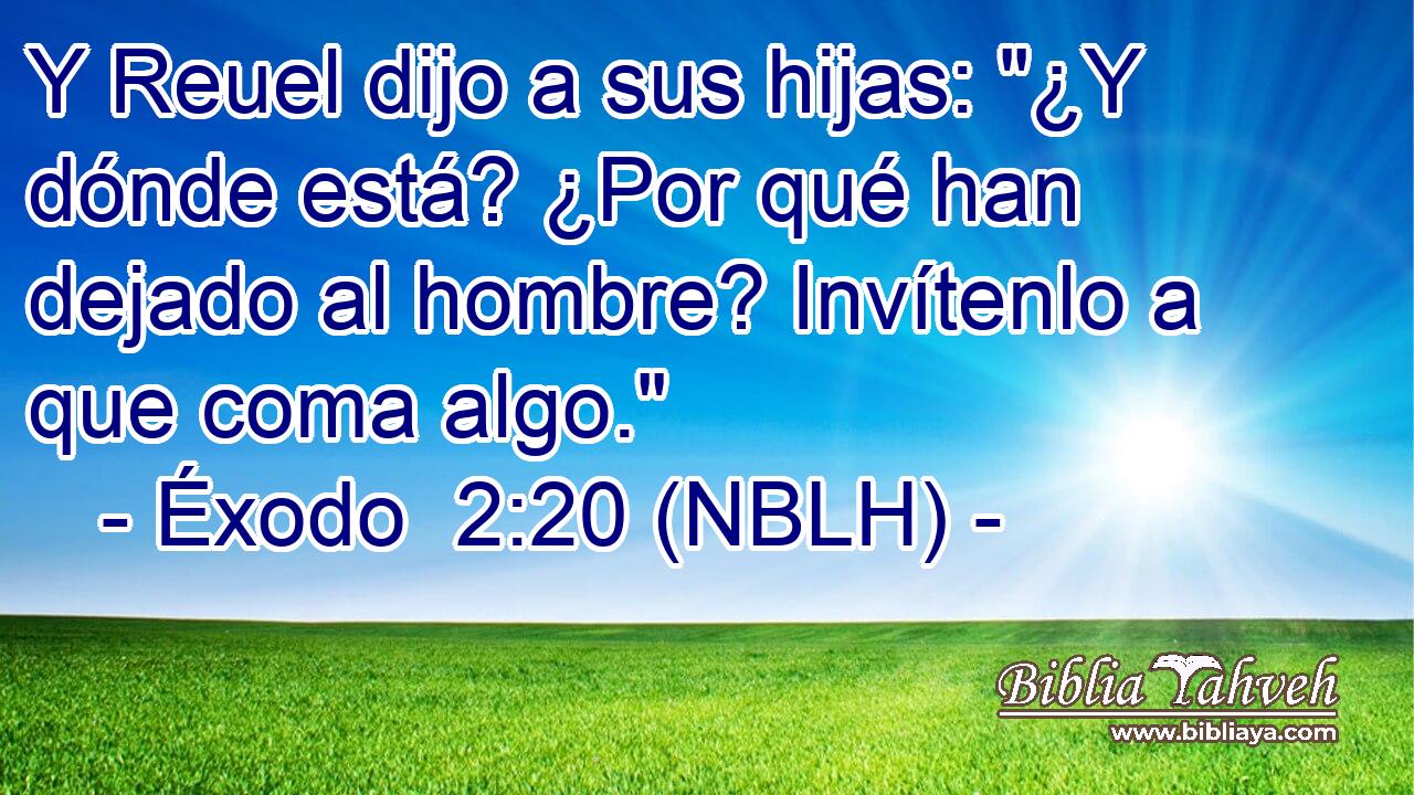 Y Reuel dijo a sus hijas: 