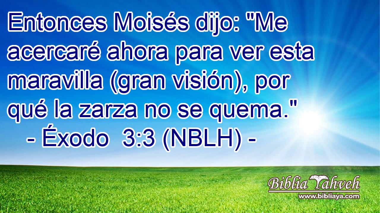  Entonces Moisés dijo: 