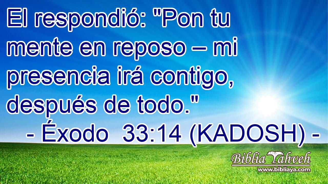  El respondió: 