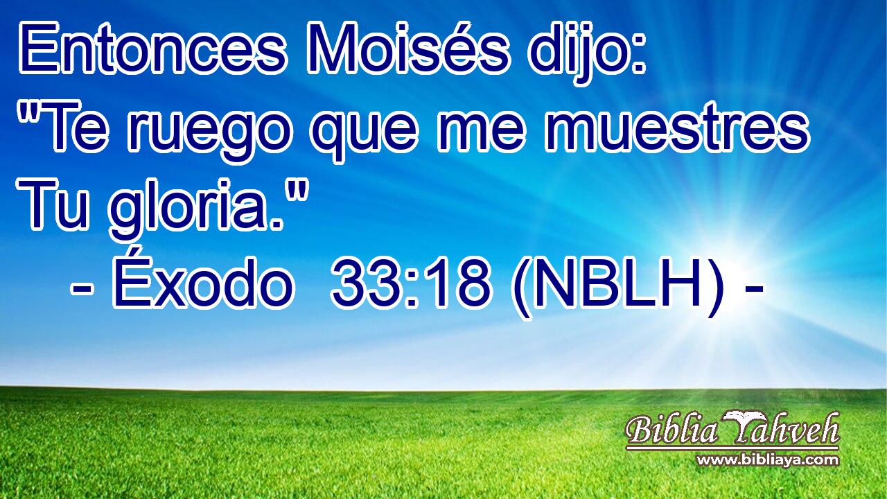  Entonces Moisés dijo: 
