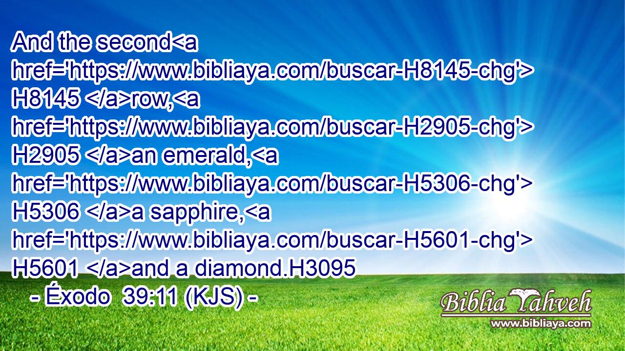 And the second H8145 row, H2905 an emerald, H5306 a sapphire, H5601 and a diamond.H3095