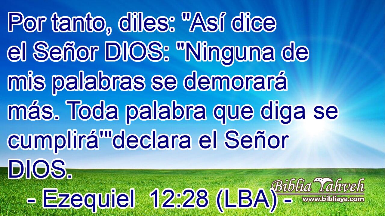 Por tanto, diles: 