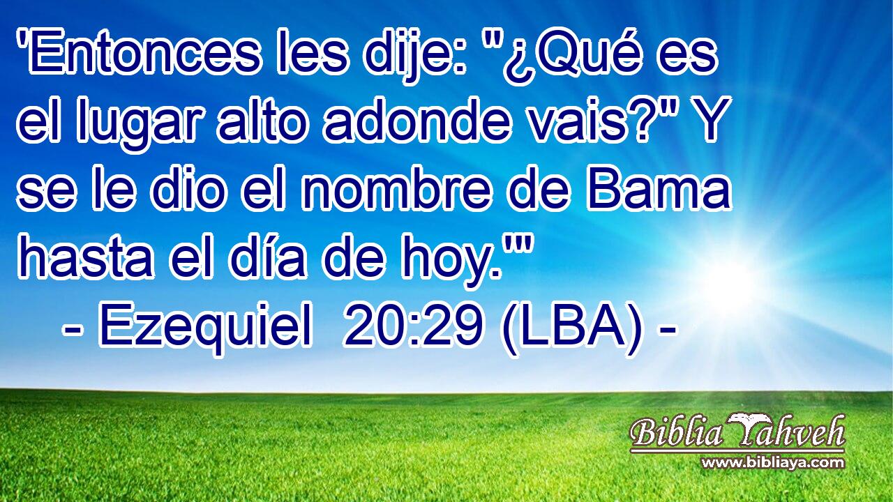 'Entonces les dije: 