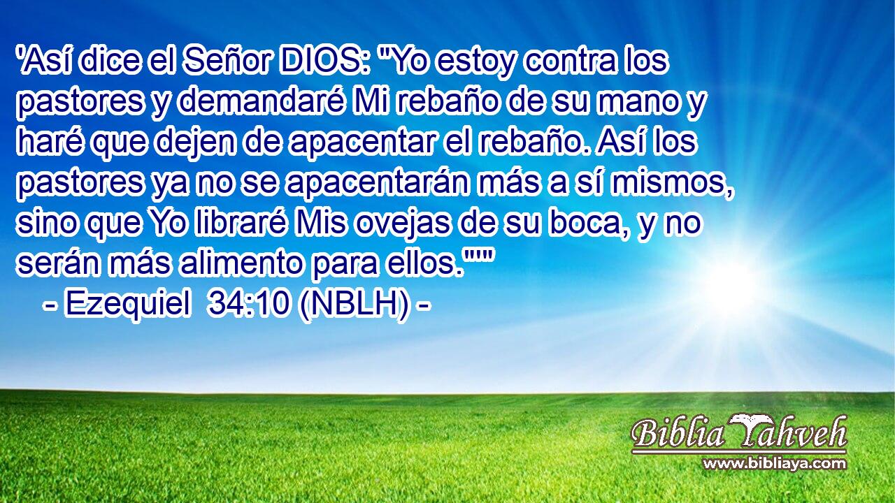  'Así dice el Señor DIOS: 